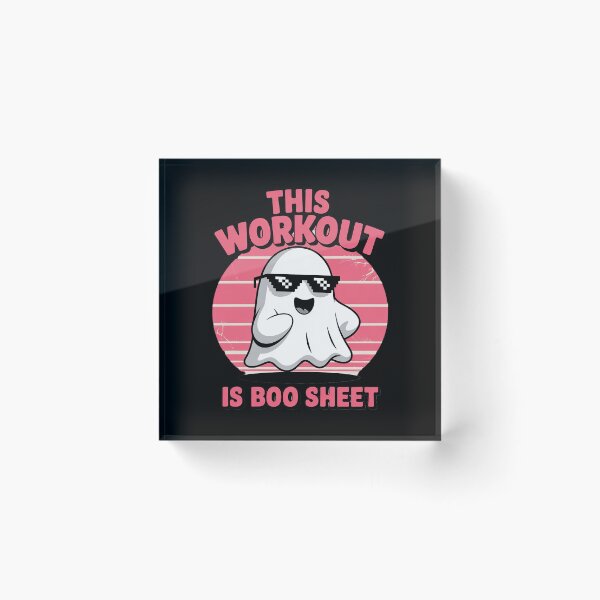 Item preview, This Workout Is Boo Sheet Halloween Gym Ghost  designed and sold by NeomiStoreSS.