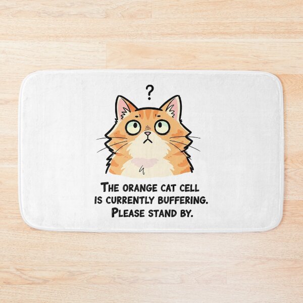 Artikelvorschau, Orange Cat Buffering Meme entworfen und verkauft von Thunderbelts.