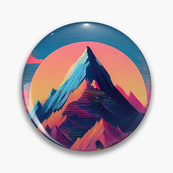 Item preview, Glitch Mountain Art, Weirdcore, Fantasy Art designed and sold by CharlottePlaceArt.