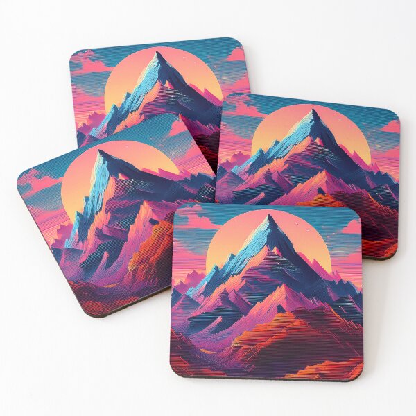 Item preview, Glitch Mountain Art, Weirdcore, Fantasy Art designed and sold by CharlottePlaceArt.