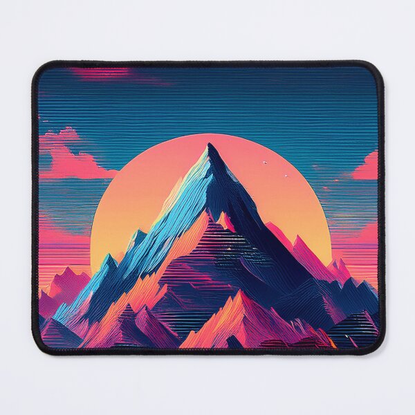 Item preview, Glitch Mountain Art, Weirdcore, Fantasy Art designed and sold by CharlottePlaceArt.