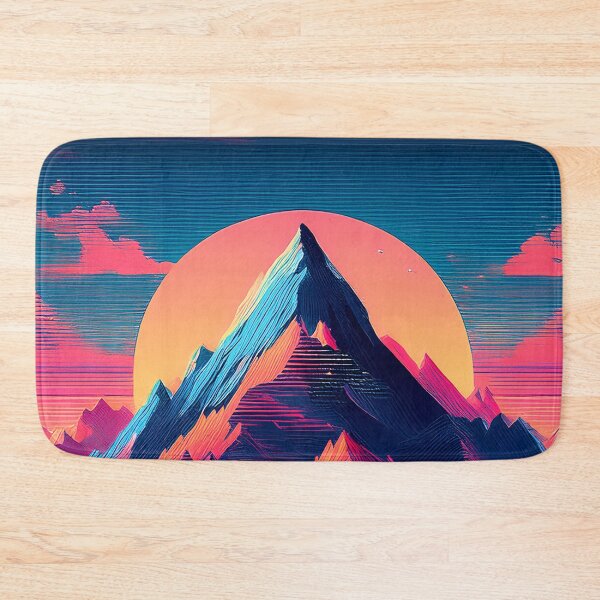 Item preview, Glitch Mountain Art, Weirdcore, Fantasy Art designed and sold by CharlottePlaceArt.