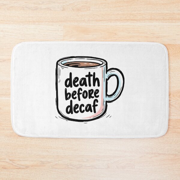 Item preview, Death Before Decaf Coffee Cup designed and sold by Thunderbelts.