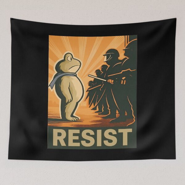 Item preview, Portland Protest Frog Resist T-Shirt designed and sold by SenanDan.