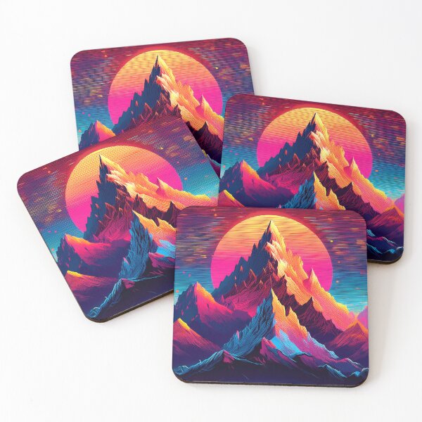 Item preview, Glitch Mountain Art, Weirdcore, Fantasy Art designed and sold by CharlottePlaceArt.