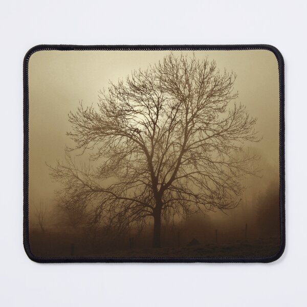 Item preview, Ash tree in fog, Hob Moor, sepia designed and sold by paulboizot.