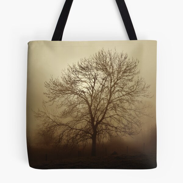 Item preview, Ash tree in fog, Hob Moor, sepia designed and sold by paulboizot.