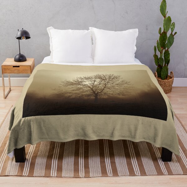 Item preview, Ash tree in fog, Hob Moor, sepia designed and sold by paulboizot.