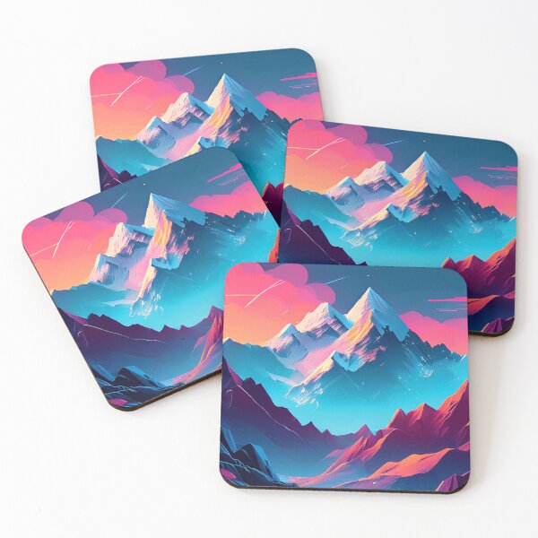 Item preview, Glitch Mountain Art, Weirdcore, Fantasy Art designed and sold by CharlottePlaceArt.