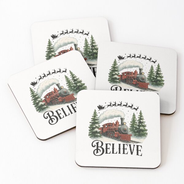 Item preview, Believe Christmas Train designed and sold by jimfarrepo.