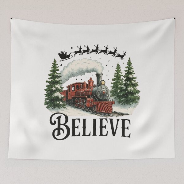 Item preview, Believe Christmas Train designed and sold by jimfarrepo.