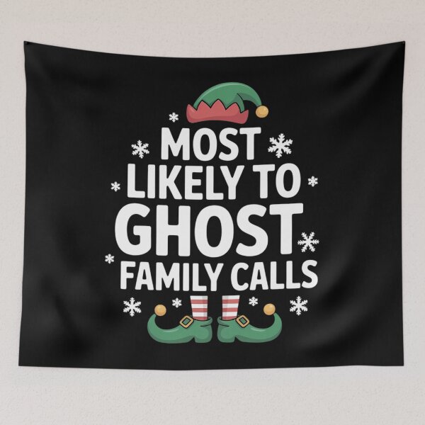 Item preview, Most Likely To Ghost Family Calls Matching Christmas Elf designed and sold by papertaless.