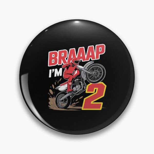 Item preview, Braaap I_m 2 Year Old Birthday Motocross Dirt Bike designed and sold by petrichorsworld.