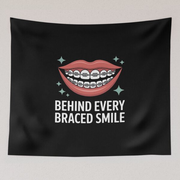 Item preview, Braces Mom Orthodontist Dad Smile Investment Ortho Parent designed and sold by petrichorsworld.