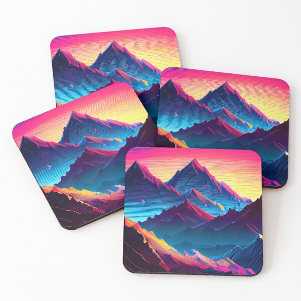 Item preview, Glitch Mountain Art, Weirdcore, Fantasy Art designed and sold by CharlottePlaceArt.