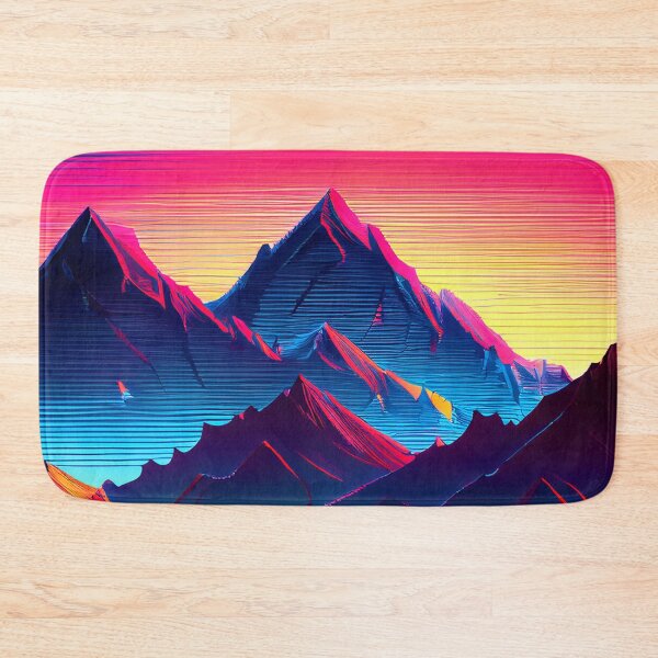 Item preview, Glitch Mountain Art, Weirdcore, Fantasy Art designed and sold by CharlottePlaceArt.