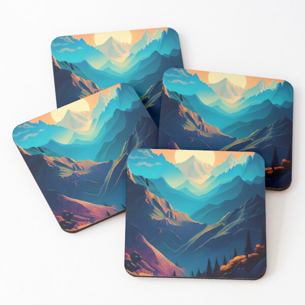Item preview, Glitch Mountain Art, Weirdcore, Fantasy Art designed and sold by CharlottePlaceArt.