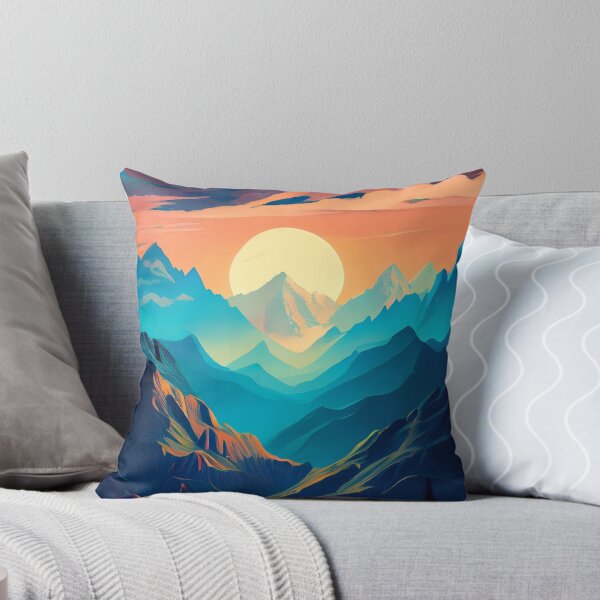 Item preview, Glitch Mountain Art, Weirdcore, Fantasy Art designed and sold by CharlottePlaceArt.