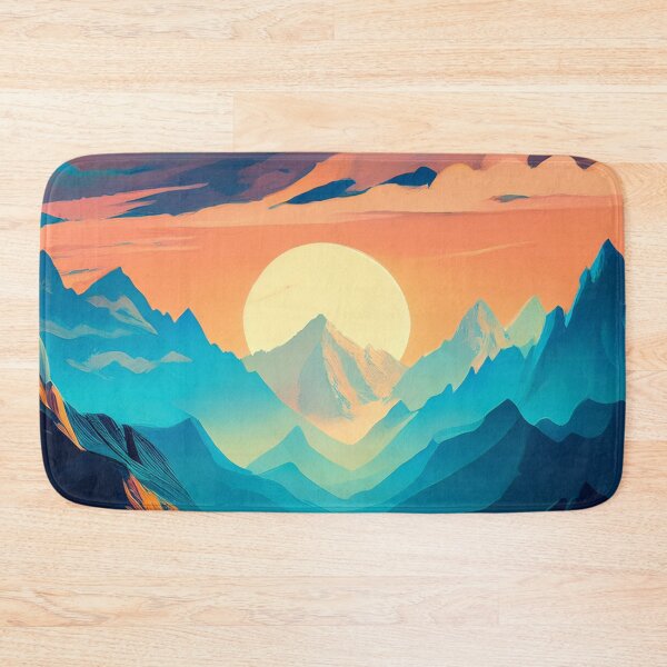 Item preview, Glitch Mountain Art, Weirdcore, Fantasy Art designed and sold by CharlottePlaceArt.