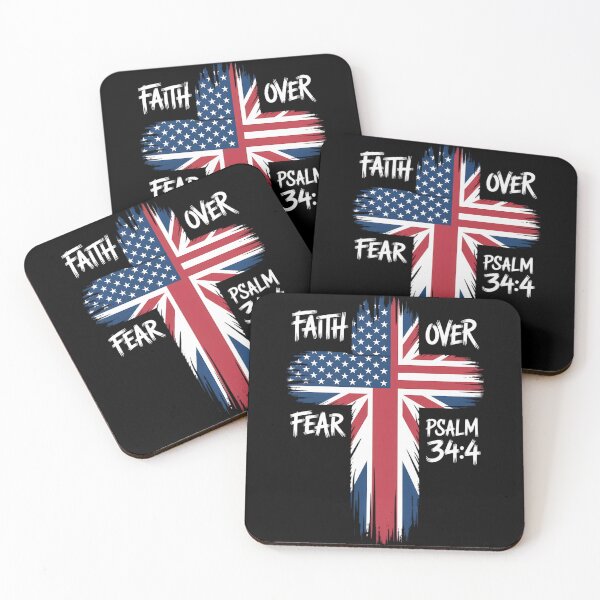Item preview, On Back Patriotic USA American Flag Faith Over Fear Prayer designed and sold by papertaless.