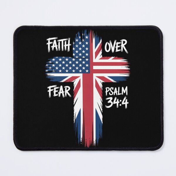 Item preview, On Back Patriotic USA American Flag Faith Over Fear Prayer designed and sold by papertaless.