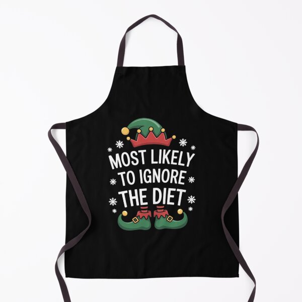 Item preview, Most Likely To Ignore The Diet Matching Christmas Elf designed and sold by papertaless.