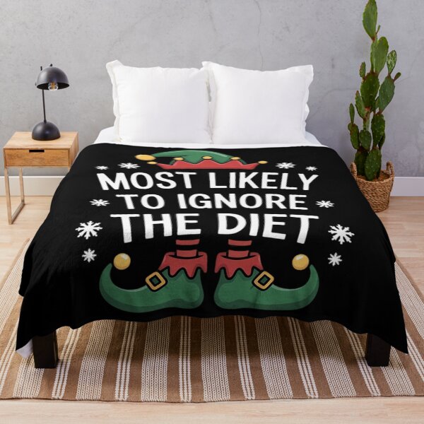 Item preview, Most Likely To Ignore The Diet Matching Christmas Elf designed and sold by papertaless.