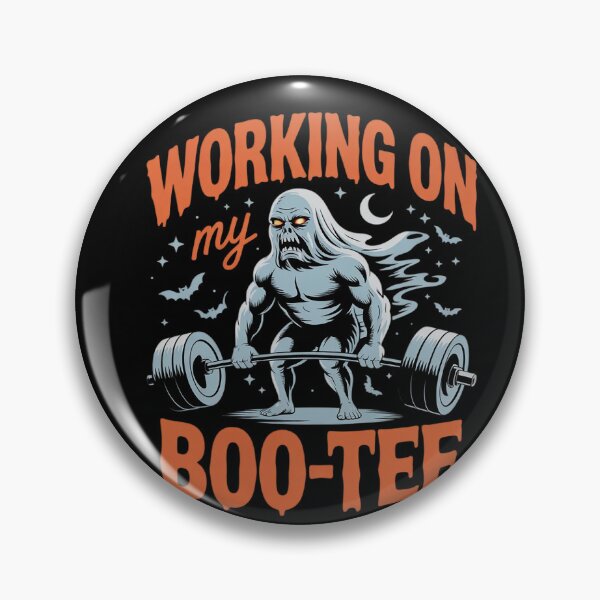 Item preview, Working On My Boo  Gymrat Ghost Gym Halloween  designed and sold by HuValverdeArt.