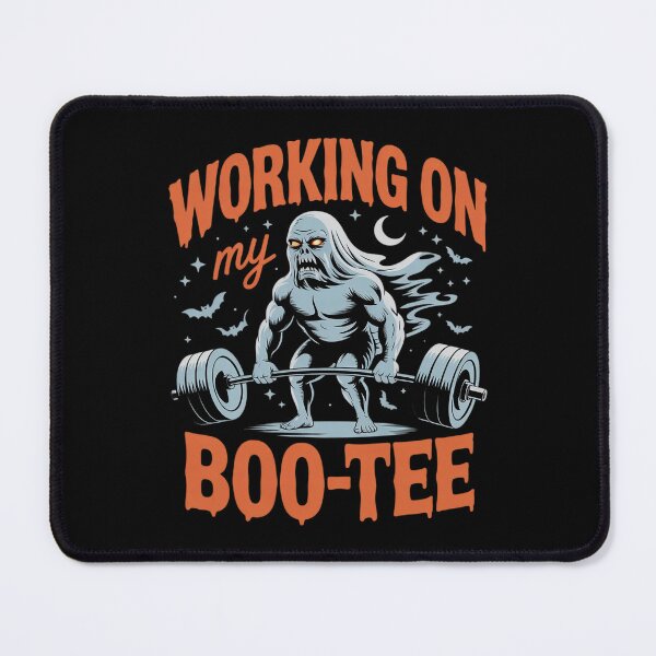 Item preview, Working On My Boo Gymrat Ghost Gym Halloween designed and sold by HuValverdeArt.