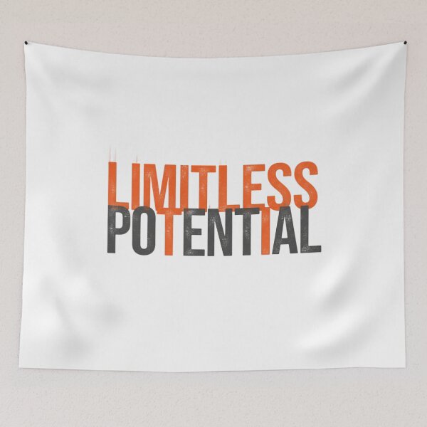 Item preview, Limitless Potential – Motivational Grunge Design designed and sold by Kavya Art.