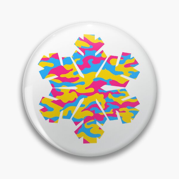 Item preview, Pansexual camo 1 snowflake version designed and sold by Chasing Autumns.