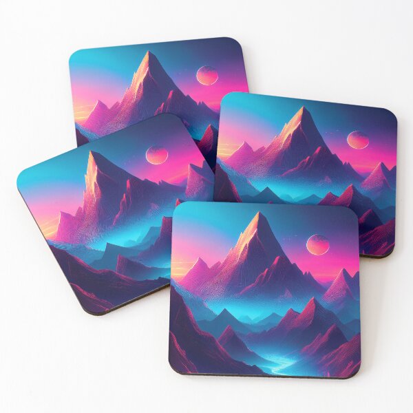 Item preview, Glitch Mountain Art, Weirdcore, Fantasy Art designed and sold by CharlottePlaceArt.