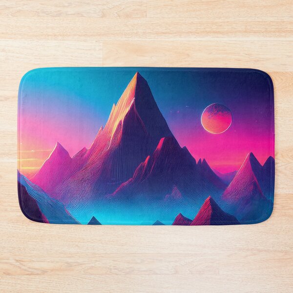 Item preview, Glitch Mountain Art, Weirdcore, Fantasy Art designed and sold by CharlottePlaceArt.