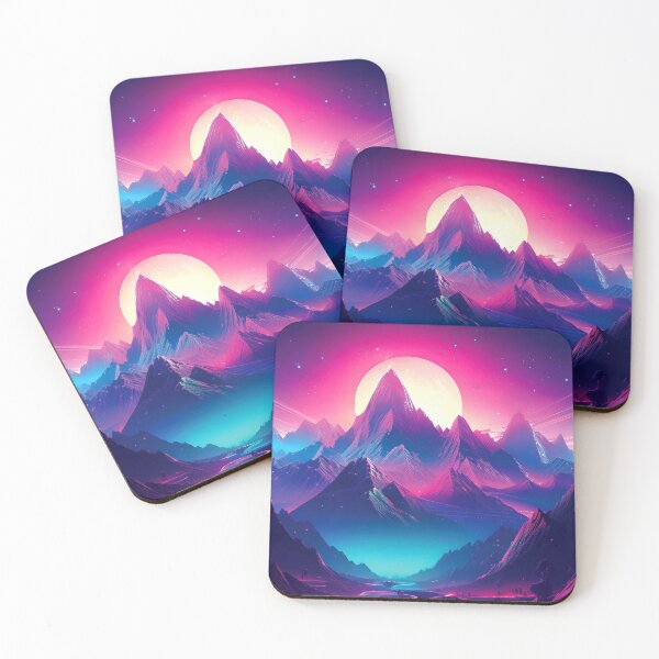 Item preview, Glitch Mountain Art, Weirdcore, Fantasy Art designed and sold by CharlottePlaceArt.