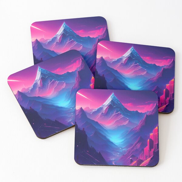 Item preview, Glitch Mountain Art, Weirdcore, Fantasy Art designed and sold by CharlottePlaceArt.
