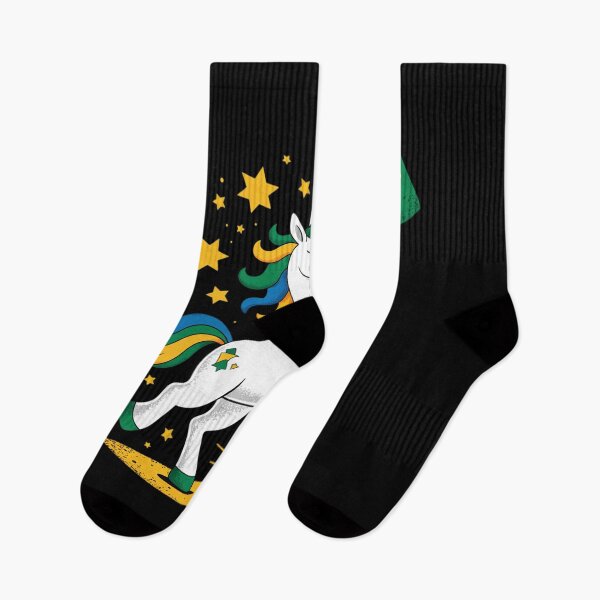 Item preview, Brazil Flag Unicorn Football Soccer Fan designed and sold by petrichorsworld.