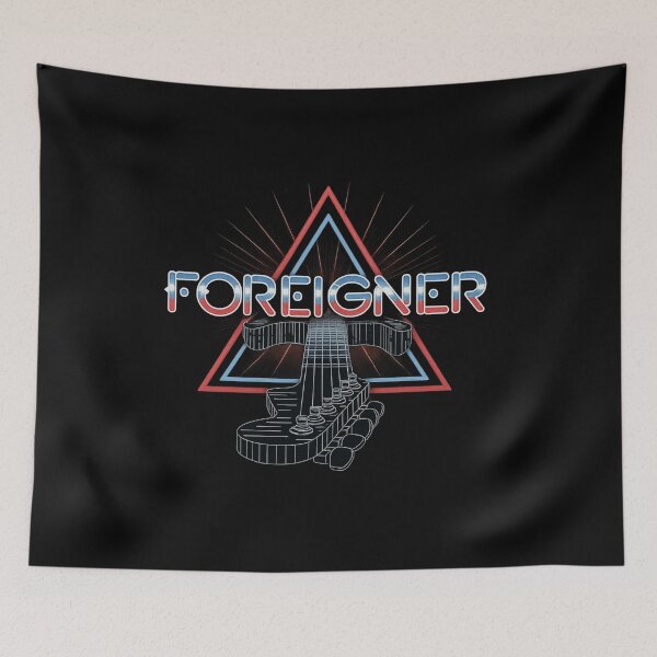 Item preview, Foreigner – Neon Triangle Guitar Perspective designed and sold by ketttitisandnon.