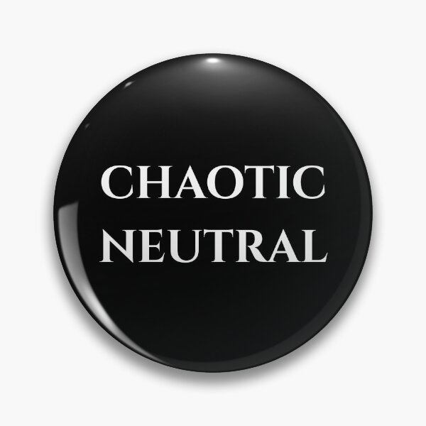Item preview, Chaotic Neutral - White Text designed and sold by phsco.