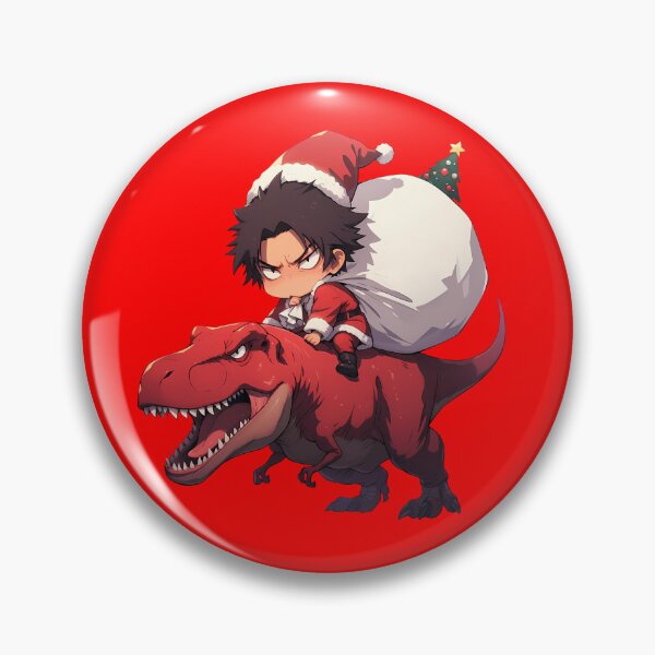 Item preview, Mugen Samurai Champloo Anime Christmas Dinosaur Santa Claus Chibi Style designed and sold by Raslbazola.