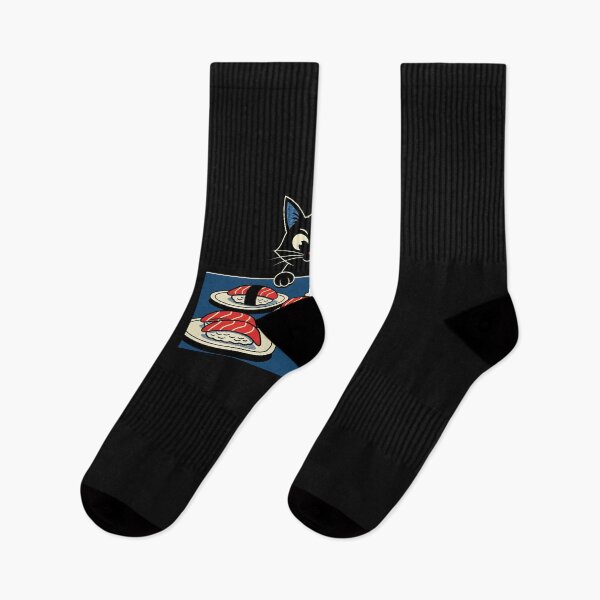 Artikelvorschau, Lustige Katze isst Sushi – Japanisches Vintage-Geschenk für Feinschmecker entworfen und verkauft von MOHITSALVI.