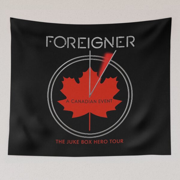 Item preview, Foreigner – A Canadian Event: Juke Box Hero Tour (Maple Leaf Clock) designed and sold by ketttitisandnon.