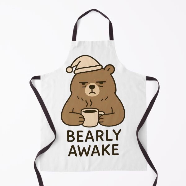 Item preview, Bearly Awake Funny Coffee Bear – Cute Sleepy Pun designed and sold by Imaginationbeyond.