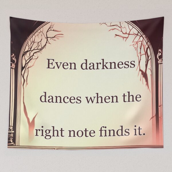 Item preview, Even darkness dances when the right note finds it. designed and sold by vagar.