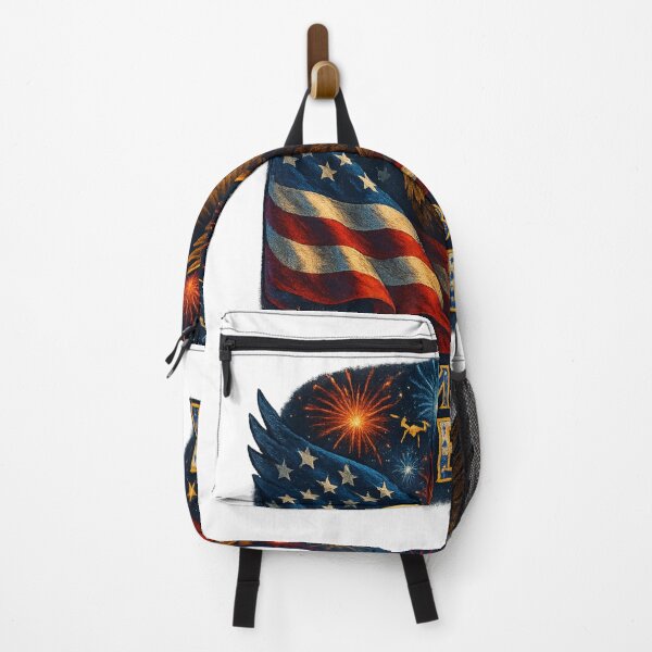 Item preview, USA Flag Freedom Symbol Sticker - Eagle Wings Fireworks Drone Shirt near me designed and sold by GeniePixel.