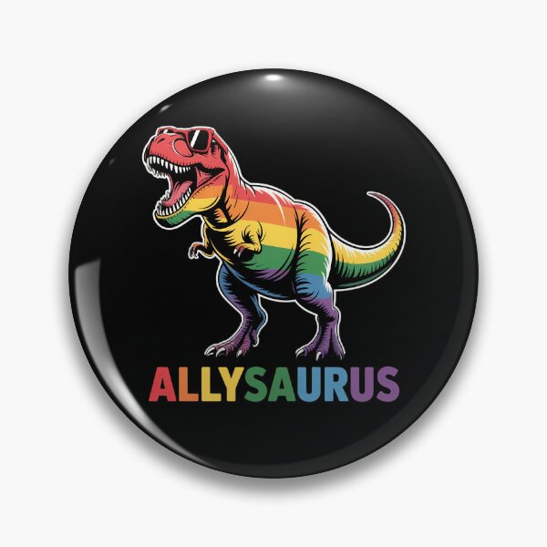 Item preview, Allysaurus Dinosaur Rainbow Flag For Ally LGBT Pride designed and sold by Formatage.