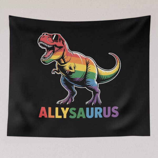 Item preview, Allysaurus Dinosaur Rainbow Flag For Ally LGBT Pride designed and sold by Formatage.