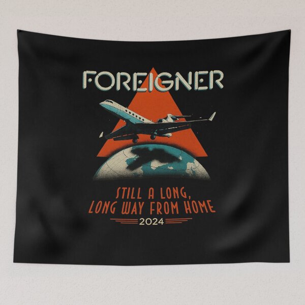 Item preview, Foreigner – Still a Long, Long Way from Home 2024 (Jet & Globe) designed and sold by ketttitisandnon.