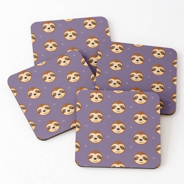 Item preview, Sloth heads on purple designed and sold by reneesillus.