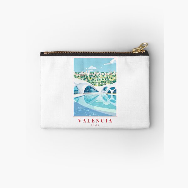 Item preview, Valencia Spain Illustration – City of Arts and Sciences, Reflective Pools & Cultural Skyline designed and sold by MapMyMiles.
