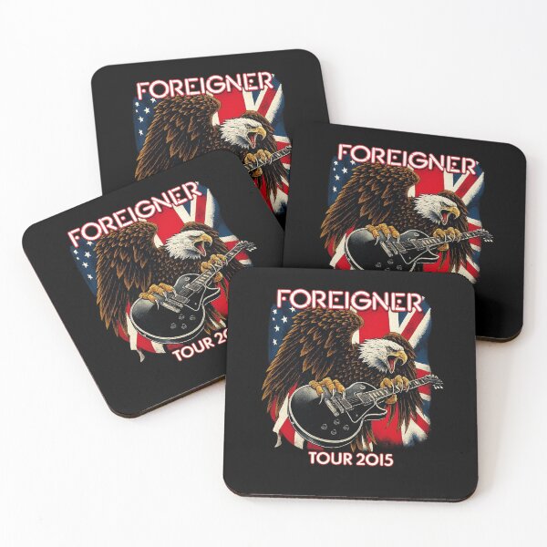 Item preview, Foreigner Tour 2015 – Eagle with Guitar & Flags designed and sold by ketttitisandnon.